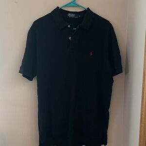 Polo by Ralph Lauren Boy’s Polo Shirt in Black with Red Logo